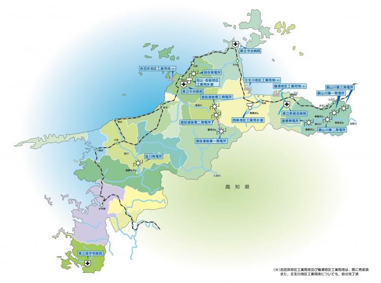 愛媛県内の公営企業管理局所管施設（画像）