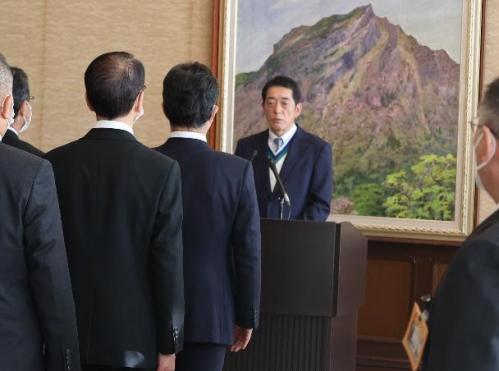 1月4日（木曜日）仕事始め式（県庁）