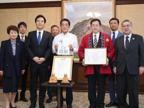 10月30日（月曜日）北海道の商店街関係者らの訪問（県庁）