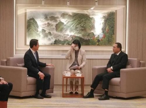 3月18日（月曜日）(現地時間)新北市長、鶯歌区長訪問（台湾）