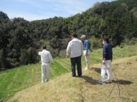 鳥獣害防止柵設置予定の園地の確認