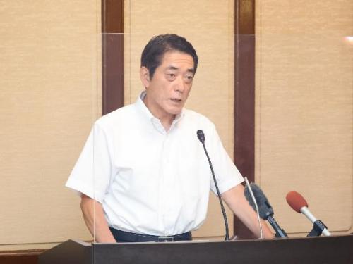 6月28日（金曜日）特別職人事及び松山－台北線の増便に関する臨時記者会見（県庁）