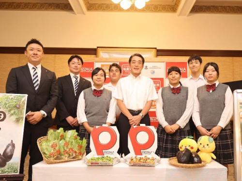 7月16日（火曜日）飲食サービス会社、県立西条農業高等学校の訪問（県産食材を使用した新商品の開発に関する報告）（県庁）