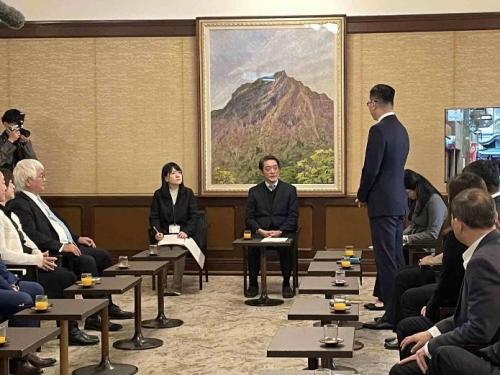 2月19日（水曜日）台湾の航空会社役員、旅行会社関係者らの訪問（県庁）