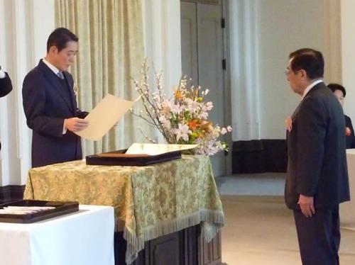 2月20日（木曜日）愛媛県政発足記念日知事表彰式（県庁）