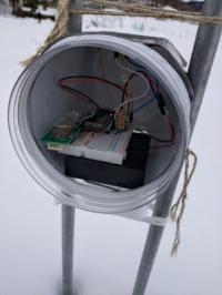 自作の気象観測装置