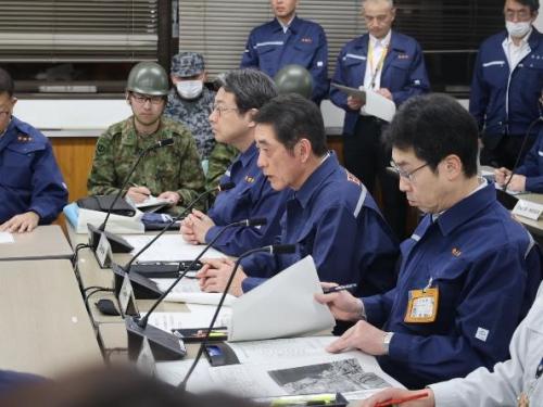 3月23日（日曜日）林野火災に伴う愛媛県災害対策本部会議（県庁）