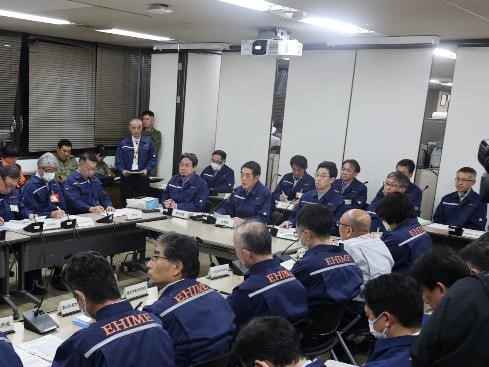 3月25日（火曜日）林野火災に伴う愛媛県災害対策本部会議（県庁）