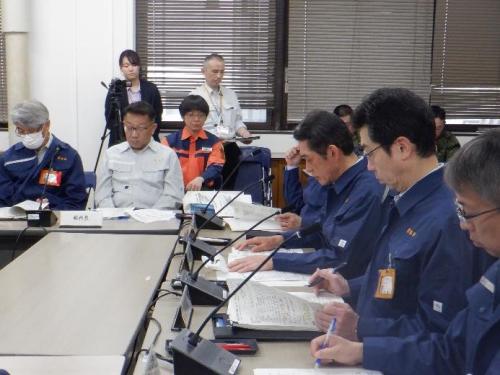 3月27日（木曜日）林野火災に伴う愛媛県災害対策本部会議（県庁）