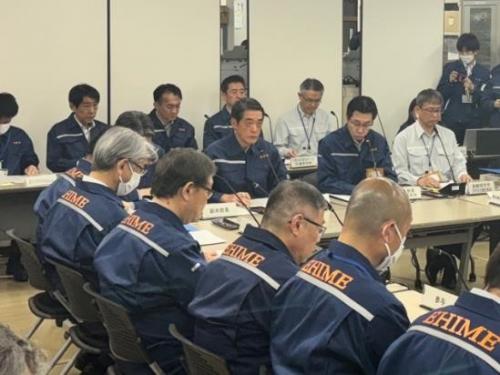 3月28日（金曜日）林野火災に伴う愛媛県災害対策本部会議（県庁）