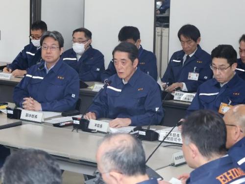 3月31日（月曜日）林野火災に伴う愛媛県災害対策本部会議（県庁）
