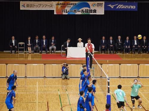 9月20日（土曜日）高円宮妃殿下の日本スポーツマスターズ2025愛媛大会バレーボール競技御覧（伊予市）