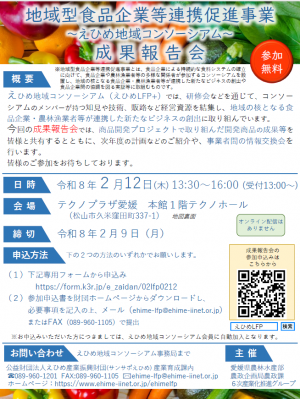 成果報告会チラシ（表）