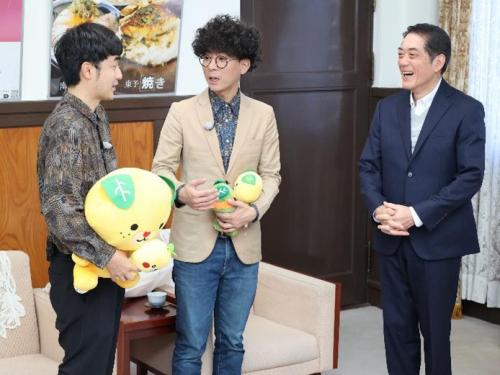 1月6日（火曜日）M-1グランプリ2025で優勝のお笑いコンビ たくろうの訪問（県庁）