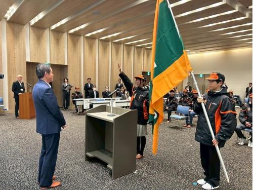 1月21日（水曜日）国民スポーツ大会冬季大会県選手団結団式及び壮行会（県武道館）