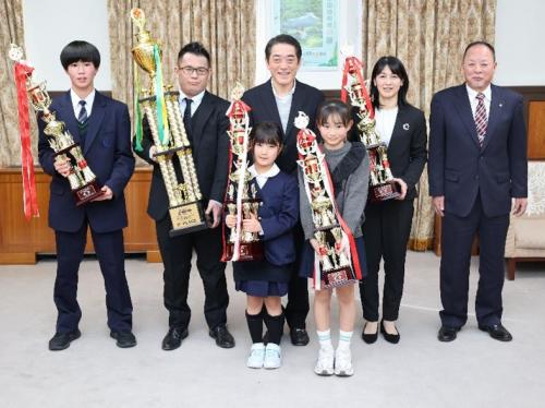 1月23日（金曜日）武道団体関係者らの訪問（県庁）