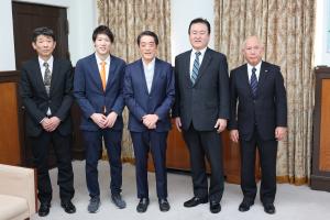 SASUKE宮岡選手　表敬訪問