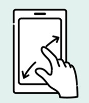 ピンチアウトの画像