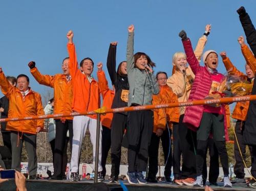 2月1日（日曜日）愛媛マラソンスタートセレモニー（松山市）