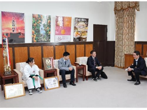 2月19日（木曜日）武道団体関係者らの訪問（県庁）