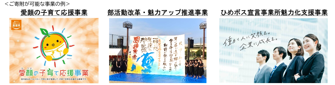 (2)ご寄附が可能な事業の例