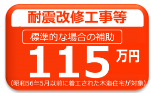 耐震改修工事115万円