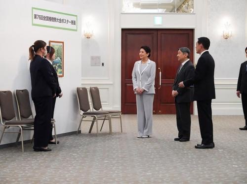 5月16日（土曜日）天皇皇后両陛下の全国植樹祭えひめ2026 作品御覧・御懇談（松山市）