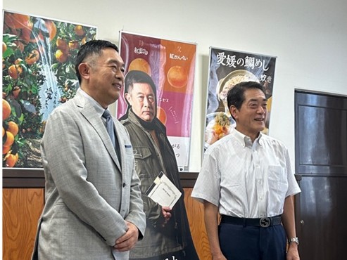 6月10日（水曜日）映画「劇場版『旅人検視官 道場修作』」主演俳優 内藤剛志氏らの訪問（県庁）