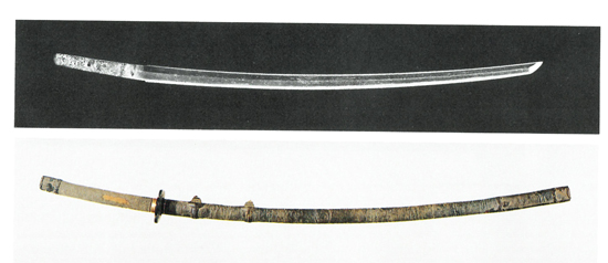 革包太刀(国吉作　大内義隆奉納)の画像